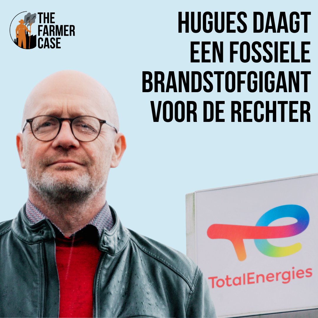 De activiteiten van #TotalEnergies dragen massaal bij aan de klimaatcrisis die boeren en boerinnen treft 👨‍🌾. Daarom dagen Hugues Falys en 3 NGO's deze fossiele brandstofgigant voor de rechter! Steun #FarmerCase, word supporter 👉 act.gp/4ceSUkK #SeeYouInCourt