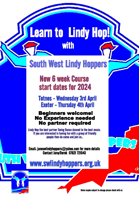 New 6 week Beginners course starting in Totnes on the 3rd April and in Exeter on the 4th April. No partner required, no experience necessary. @TTTotnes <a href="/totnestimes/">Totnes Times</a> <a href="/hour_totnes/">TotnesHour</a> <a href="/UniofExeter/">University of Exeter</a> @Exeter_Hour <a href="/exeterdevon/">Exeter Devon</a> <a href="/DevonLiveNews/">Devon Live News</a> <a href="/DevonLife/">Devon Life</a> <a href="/BBCDevon/">BBC Devon</a> <a href="/BBCSpotlight/">BBC South West</a>