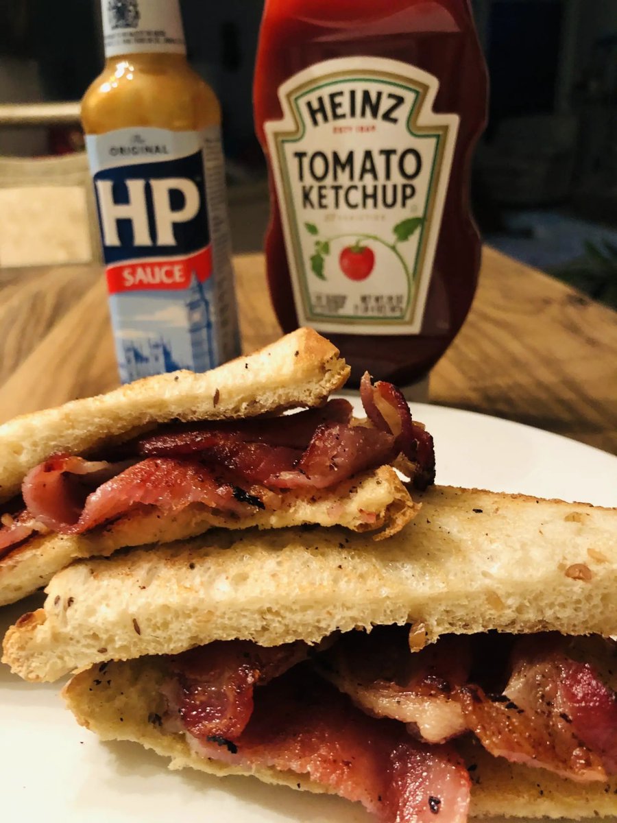 It seems a simple image of a bacon sandwich is triggering all the right people. So here is the conundrum, HP Sauce or Ketchup?

As a contrarian I prefer Worcester Sauce. 

Do tell me if I am wrong, what is your preference?