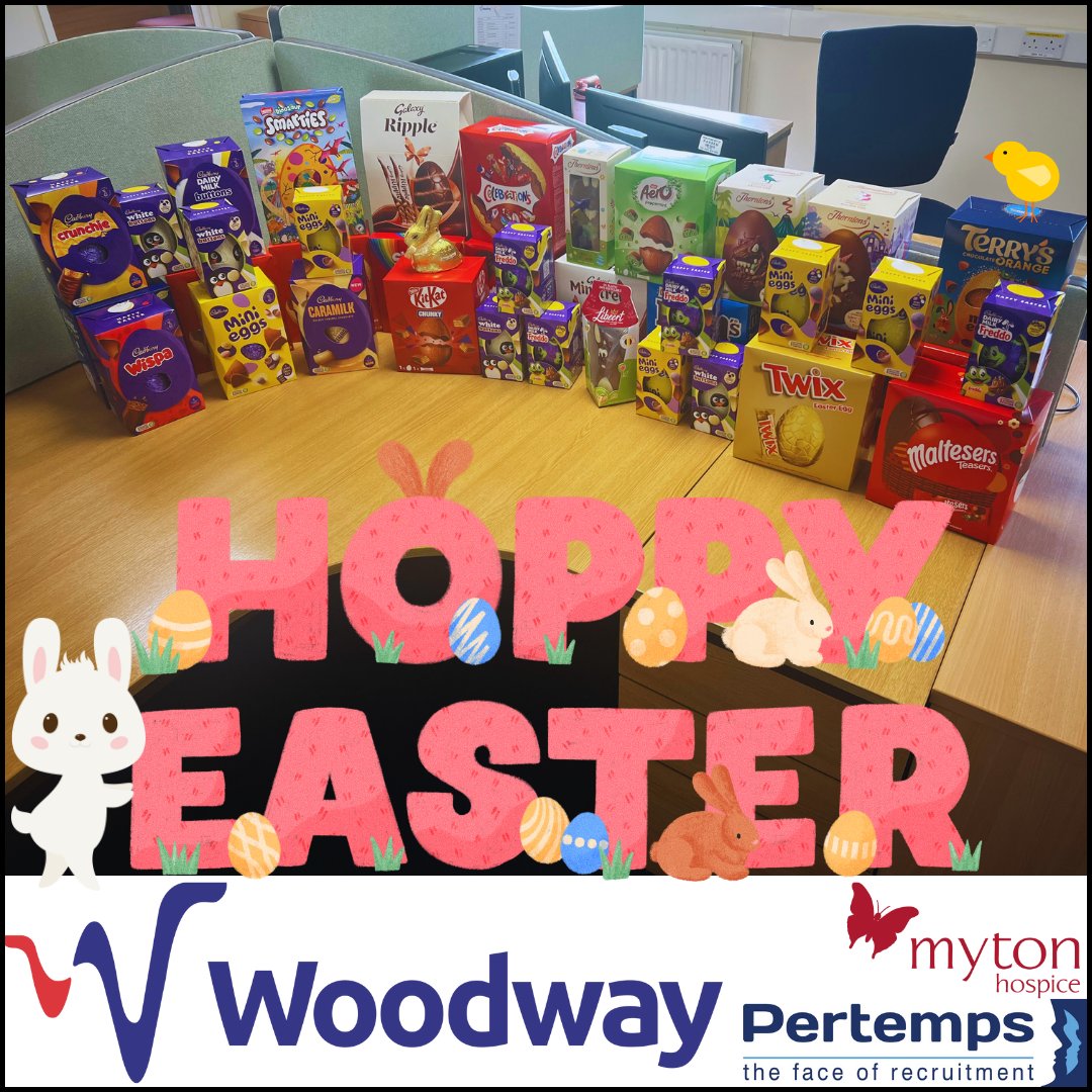 Spread kindness and give back this Easter! We’ve partnered with @PertempsJobs to contribute Easter donations to @MytonHospices. Wishing you all a joyful Easter from our team! We'll be closed from 5 pm on March 28th and will reopen at 8 am on April 2nd, 2024. 🐣🌸 #HappyEaster