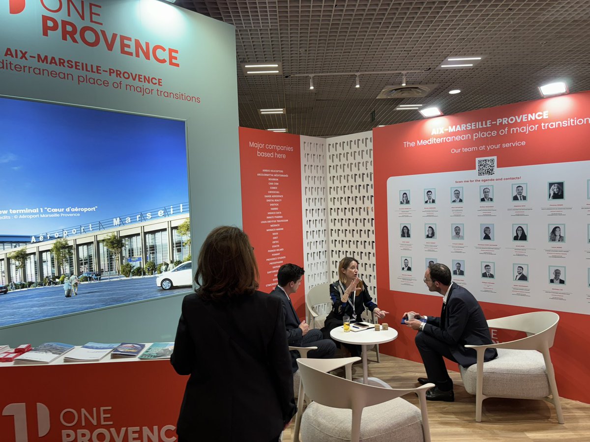 [En ce moment] @MartineVassal présente l’offre d’ @AMPMetropole au @MIPIMWorld à #Cannes sur le stand de @oneprovence13 avec @GerardGazay @davidytier @lacaradec