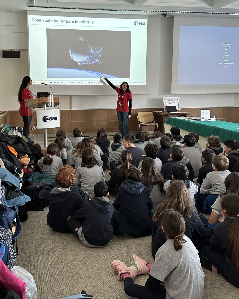 BIS_spaceflight's tweet photo. Day 3 of #ESASchoolDays event here at @ESA @ESA_EO #ESRIN with @BIS_Italia - always such a great annual #STEM #Outreach opportunity for students (and teachers!) to better understand how we can use #space for the benefit of all! 🚀🌍😀👍🏻
#ScienziatiNati #FromImaginationToReality https://t.co/NNb2t5bNK5