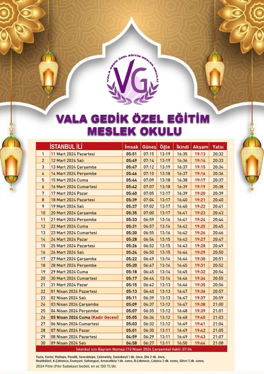 Okulumuz matbaa atölyesinde hazırlanan imsakiyeler velilerimize dağıtıldı. <a href="/Tuzlamem/">Tuzla İlçe Milli Eğitim Müdürlüğü</a> <a href="/istmem_oer/">İstanbul İl Özel Eğitim ve Rehberlik Hizmetleri</a> <a href="/MebOrgm/">Özel Eğitim ve Rehberlik Hiz. Genel Müdürlüğü</a>