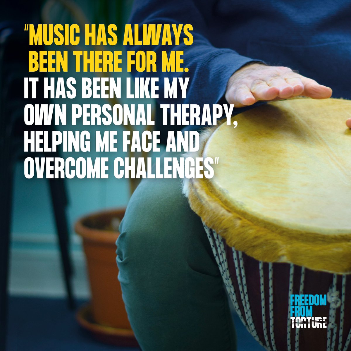 Music therapy provides survivors of torture a way of processing their trauma.

On 18th March, 75 doctors will come together for a concert at Cadogan Hall to raise vital funds for our treatment services, including music therapy🎻

Get your tickets now: cadoganhall.com/whats-on/the-d…