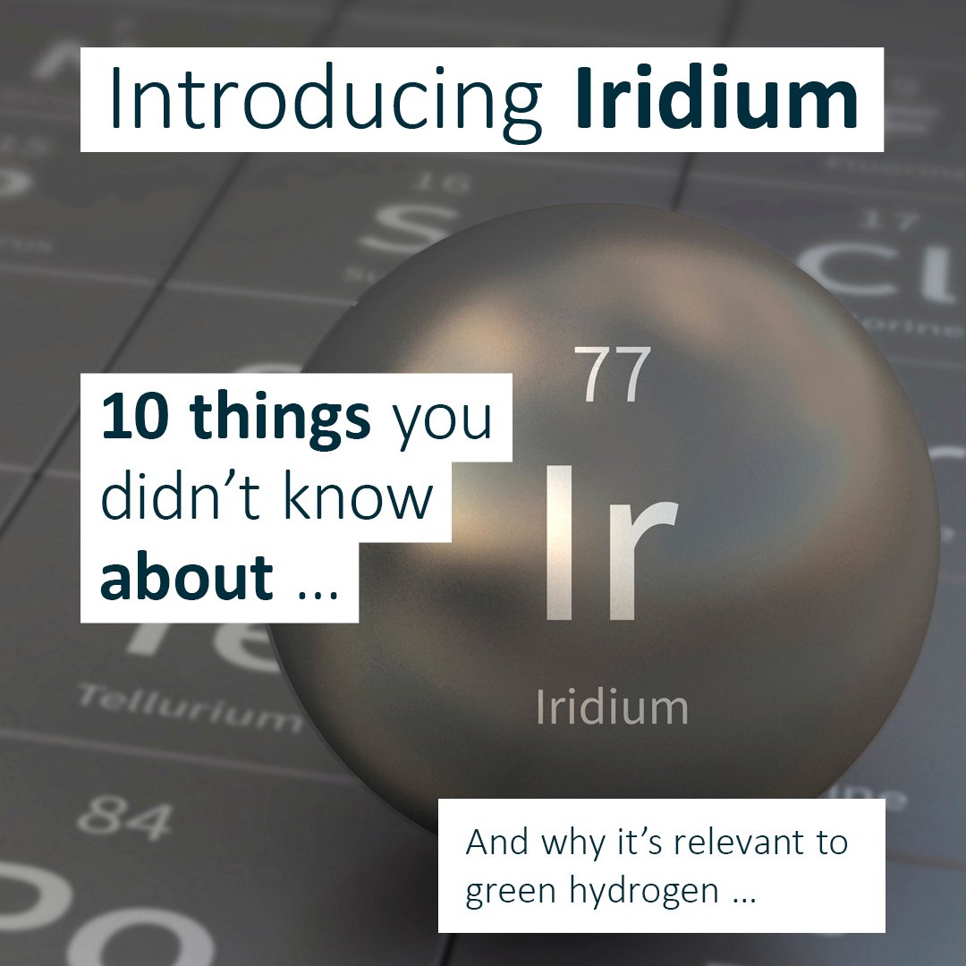 Enapter’s #AEM Electrolysers are #Iridiumfree But what’s the buzz about this extremely rare and expensive metal?👇 Time to get the facts: go.enapter.com/v3MXw