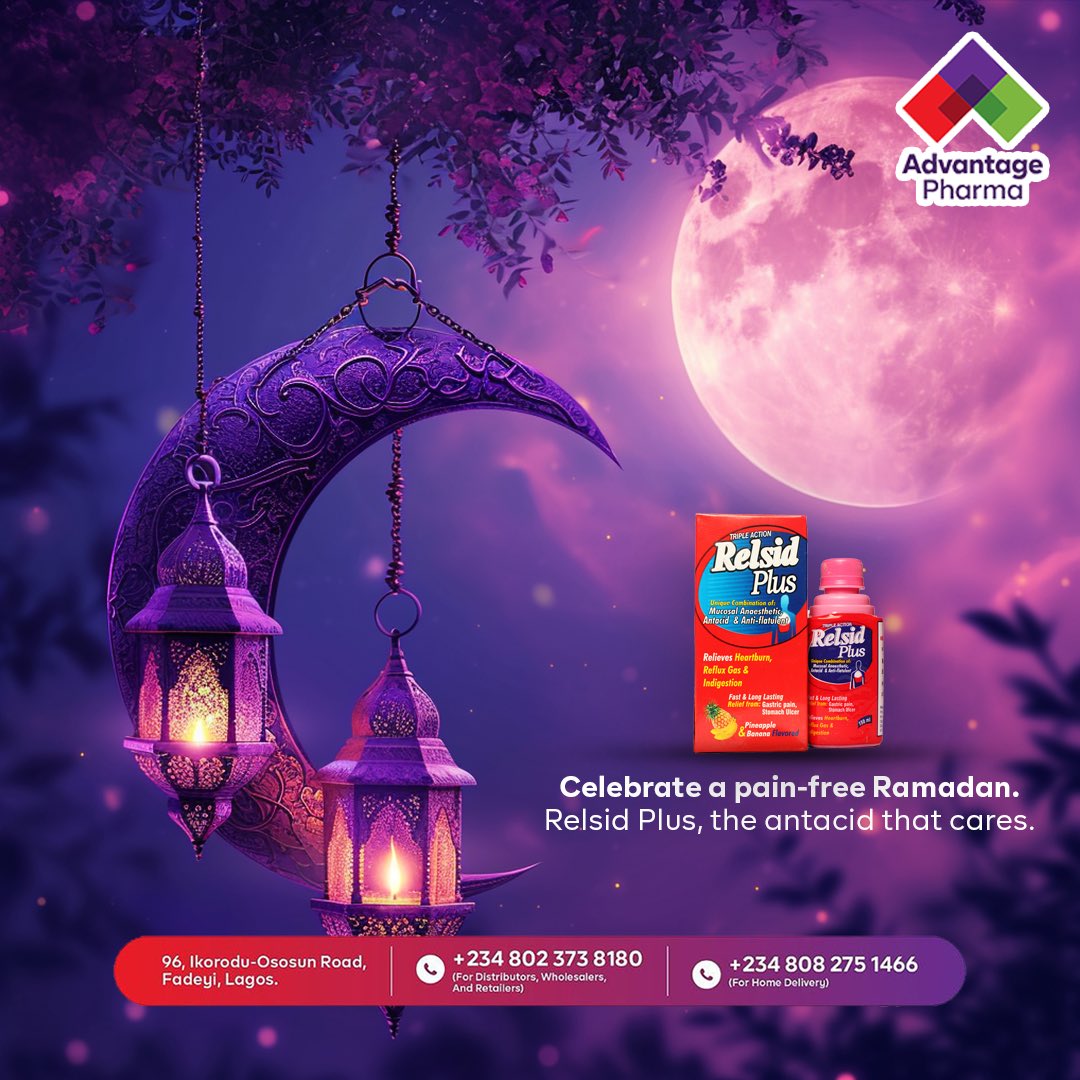 Begin your Ramadan fast with confidence. Relsid Plus offers quick relief and lasting protection from stomach pain. Fast, pray, and celebrate without worry. 

#RelsidPlus #Ramadan #StomachPainrelief