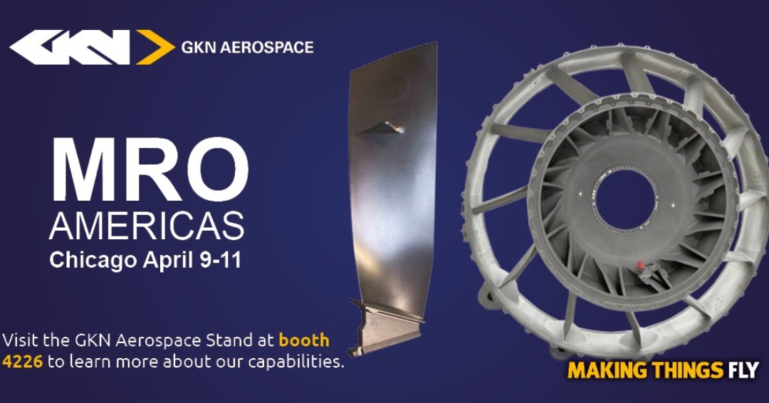 Excited for #MROAmericas @AvWeekEvents in Chicago next month! Visit @GKNAero at stand 4226 to explore our latest MRO solutions for engines, transparencies and components. Let's connect and discuss! #aeroengineMRO #TransparenciesMRO #MROAM #GKNAerospace