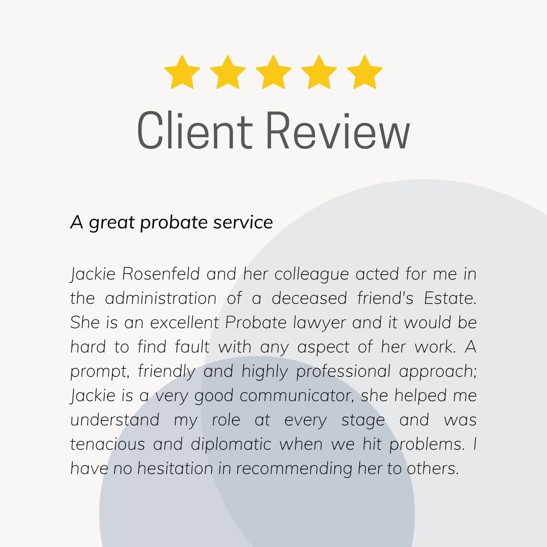 A couple of really amazing reviews for Jacalyn Rosenfeld in the Private Client department of our Highgate office!

We love when our clients put such care and attention into their reviews, thank you Julie and Sally!

#trustpilot #clientreview #positivefeedback