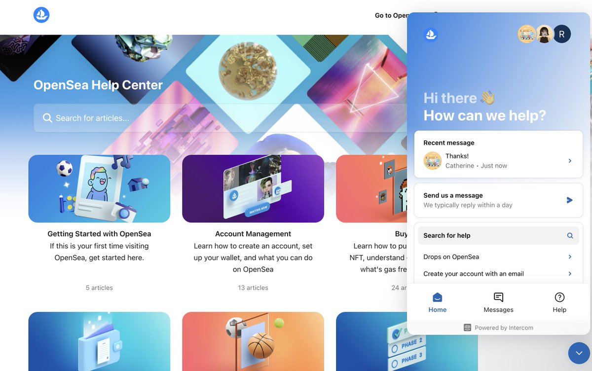 OpenSea Support tweet media