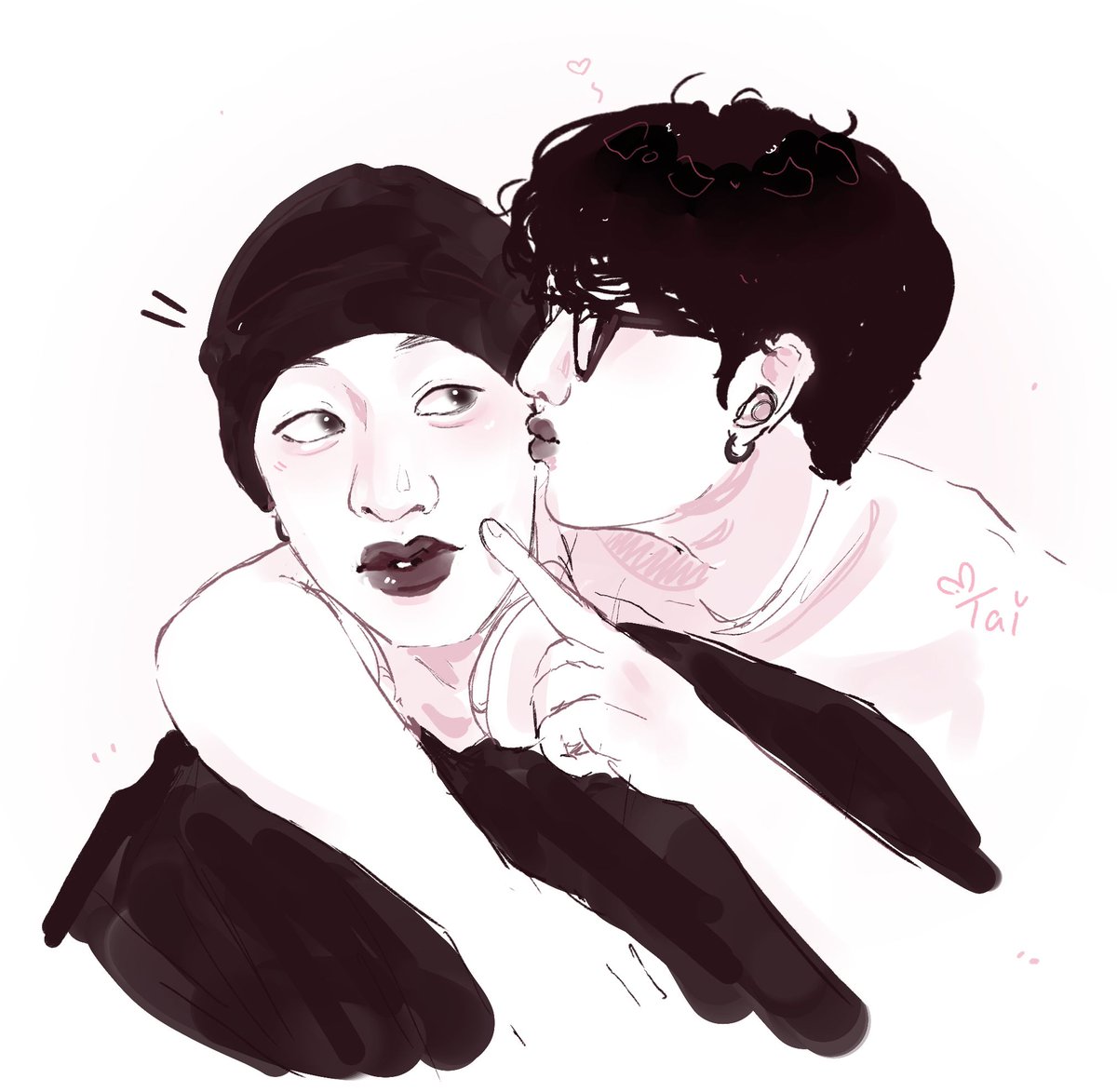 Kiss in recording studio? 

🐺🐷🐰 #twochan #2chan #binchan