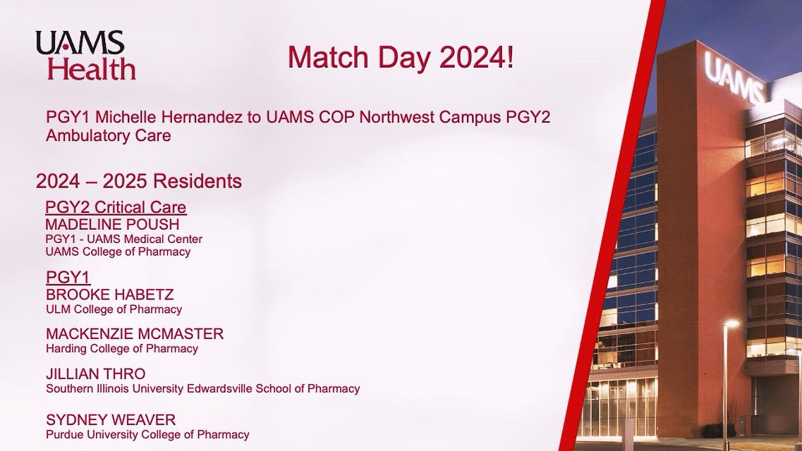 UAMS Pharmacy Residency tweet media