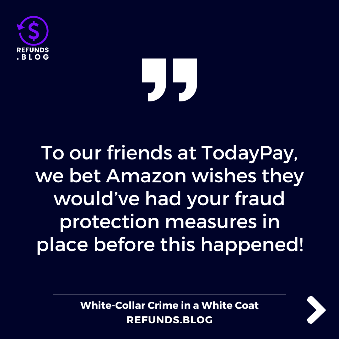 RefundBlog's tweet image. A doctor has been found guilty of refund fraud--- $300,000 worth of refund fraud over the course of three years. 

Check it out at hubs.la/Q02pjyqS0! 

#refundfraud #fraud #refund #refunds #refundsblog #whitecollar #crime #amazon