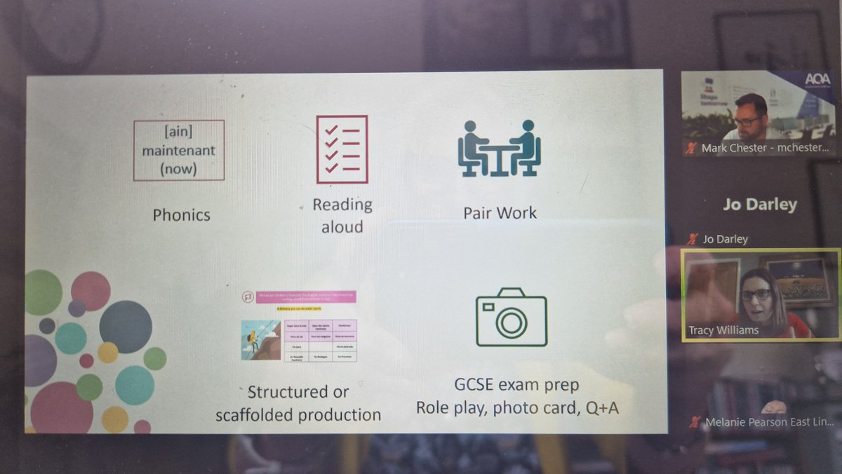 LEADLanguages's tweet image. In one of our final @LEADTSHub secondary MFL event sessions @TracyWilliamsAT  got us all thinking hard about speaking.  Now to ask pupils I work with to visualise what sort of linguists they want to be - &amp;amp; try to help them to achieve that! What a great day! #LEADSECLANGS24