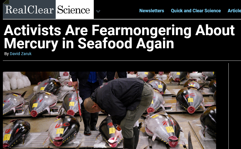 The @nytimes recently tried to resurrect one of the original eco-activist hobgoblins, mercury in seafood. Firebreak editor @zaruk supplies some much-needed context today over at @RCScience.