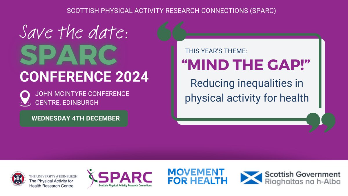 SPARC (@scotparc) on Twitter photo Taking a lead from our Scientific Committee- our Organising Committee held their first meeting today-
Make sure to save the date and plan to join us in December
<a href="/MovementfHealth/">Movement for Health</a> <a href="/P_H_S_Official/">Public Health Scotland</a> <a href="/scotgovhealth/">Scot Gov Health</a> <a href="/UoE_PAHRC/">PAHRC</a> Taking a lead from our Scientific Committee- our Organising Committee held their first meeting today-
Make sure to save the date and plan to join us in December
<a href="/MovementfHealth/">Movement for Health</a> <a href="/P_H_S_Official/">Public Health Scotland</a> <a href="/scotgovhealth/">Scot Gov Health</a> <a href="/UoE_PAHRC/">PAHRC</a>