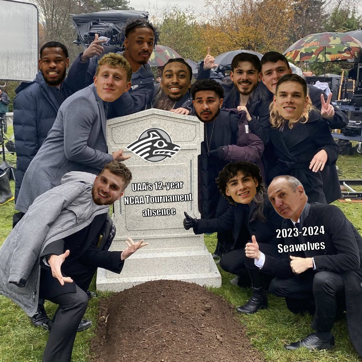 Ding, dong, the streak is dead. <a href="/UAAMBB/">UAA Men's Basketball</a>