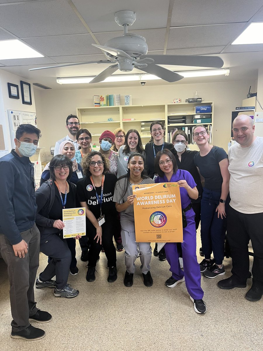 Yasmin Khalili (@khaliliyasmin) on Twitter photo Delirium Prevention and care is a team sport! Thank you to our colleagues on medicine and surgical floors for HELPing prevent delirium in older hospitalized patients.<a href="/HHS_staff/">Hamilton Health Sciences Staff</a> <a href="/iDelirium_Aware/">iDelirium</a> #WDAD2024 <a href="/ElderLifeProg/">HELP</a> <a href="/MsKellyTurner/">Kelly Turner</a> <a href="/CarolineMavrak/">Caroline Mavrak</a> <a href="/ChrisGabor_DCN/">Christopher Gabor</a> <a href="/HamHealthSci/">Hamilton Health Sciences</a> Delirium Prevention and care is a team sport! Thank you to our colleagues on medicine and surgical floors for HELPing prevent delirium in older hospitalized patients.<a href="/HHS_staff/">Hamilton Health Sciences Staff</a> <a href="/iDelirium_Aware/">iDelirium</a> #WDAD2024 <a href="/ElderLifeProg/">HELP</a> <a href="/MsKellyTurner/">Kelly Turner</a> <a href="/CarolineMavrak/">Caroline Mavrak</a> <a href="/ChrisGabor_DCN/">Christopher Gabor</a> <a href="/HamHealthSci/">Hamilton Health Sciences</a>
