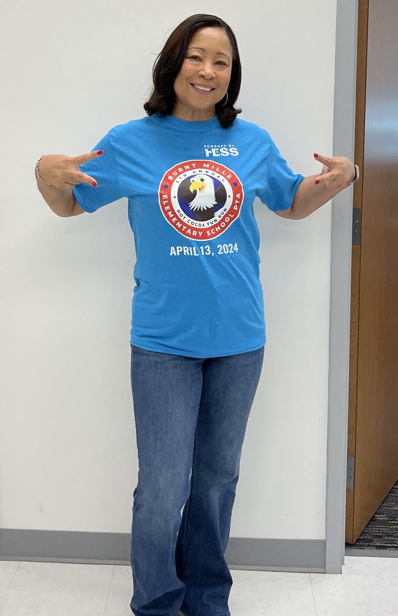 Getting ready for our favorite fundraiser The Hot Cocoa Run, hosted by <a href="/burntmillsespta/">Burnt Mills ES PTA</a> 💙 Raising money to support our school community is the Burnt Mills Way!💙