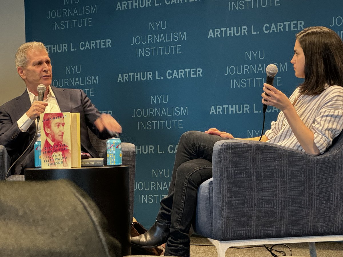 this is the only photo I managed to take of @jamesamarcus interlocuted by @mervatim at NYU last night, and it looks like a grim and confrontational moment when in fact the conversation was entirely brilliant, insightful, fun. I thoroughly aspire to James's elegance of thought.