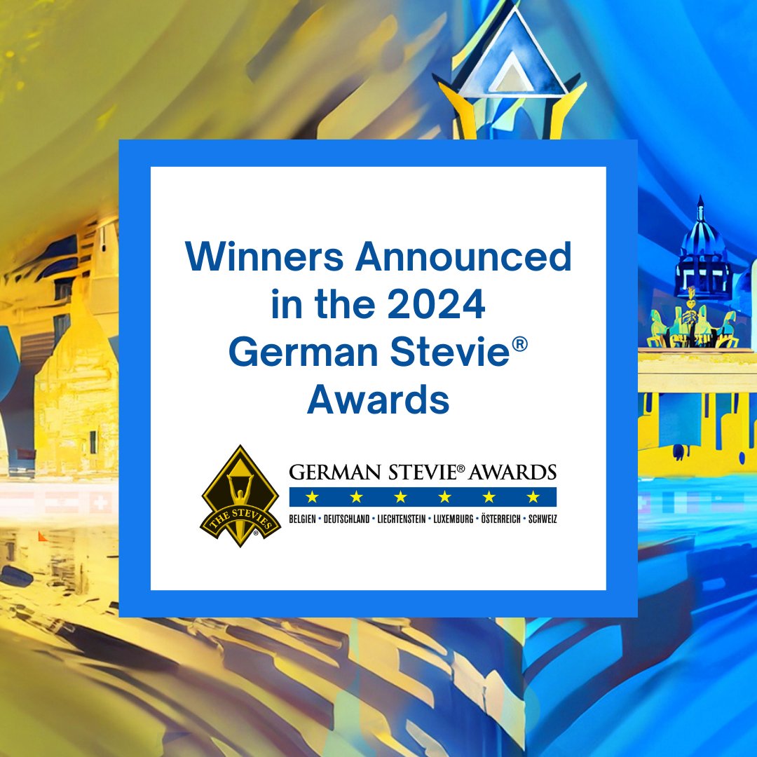🎉 The 2024 @GermanStevies winners have been announced! This year's winners include Deutsche Telekom AG (Bonn, Germany), Nespresso Austria (Vienna, Austria) and Sandoz AG (Basel, Switzerland), among many others. See the full list of Gold, Silver, and Bronze German Stevie Award…