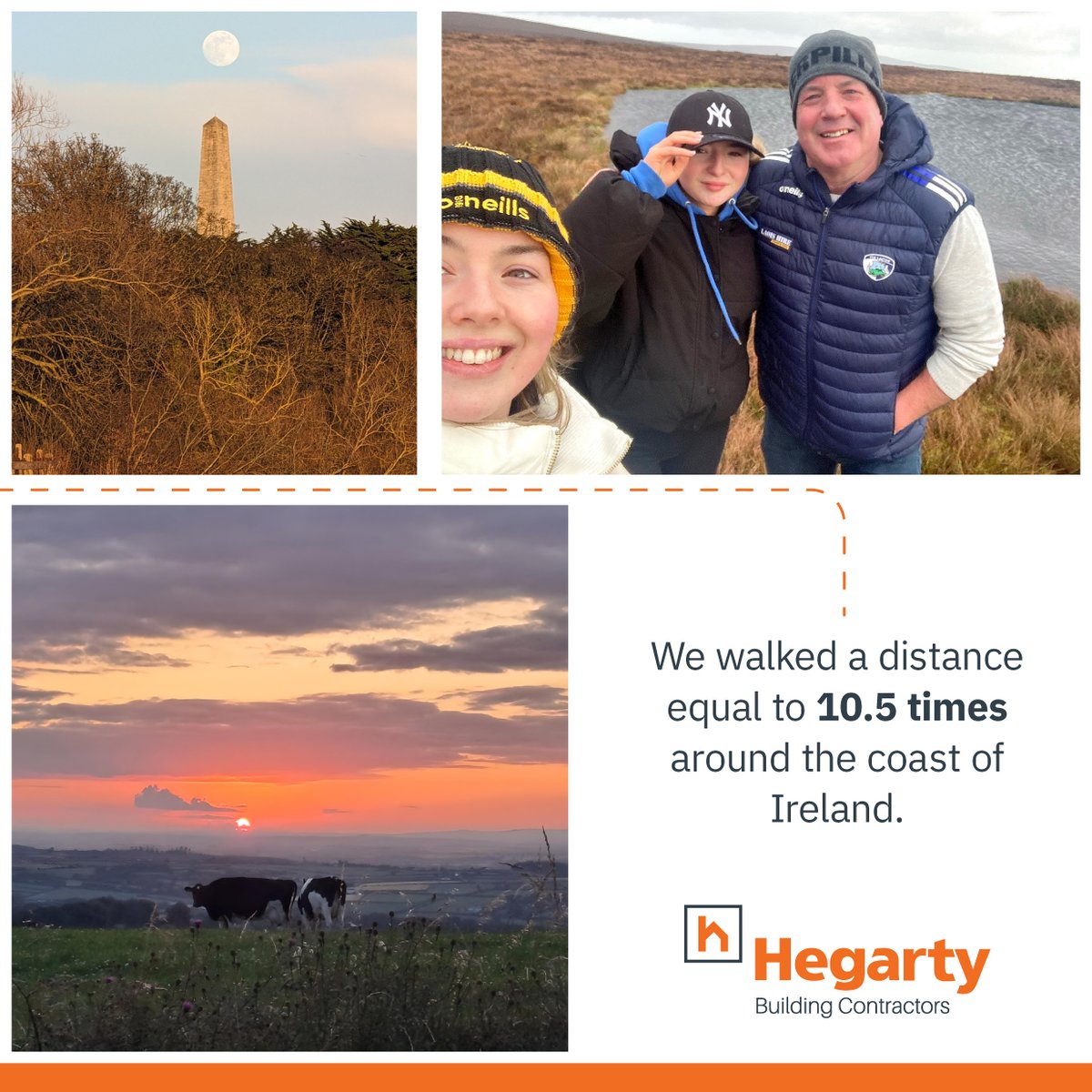 Our teams in Ireland & the UK embarked on our annual #StepsChallenge. Together, we amassed over 46 million steps, with our top stepper nearly reaching an impressive one million steps! 
#PJHegarty #BuildingPartnership