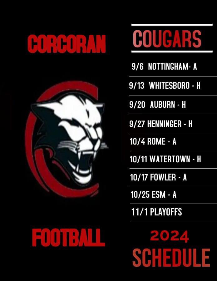 Big_Fonz73's tweet photo. Corcoran Cougars 🐾🏈 https://t.co/xgiq5fEPJE