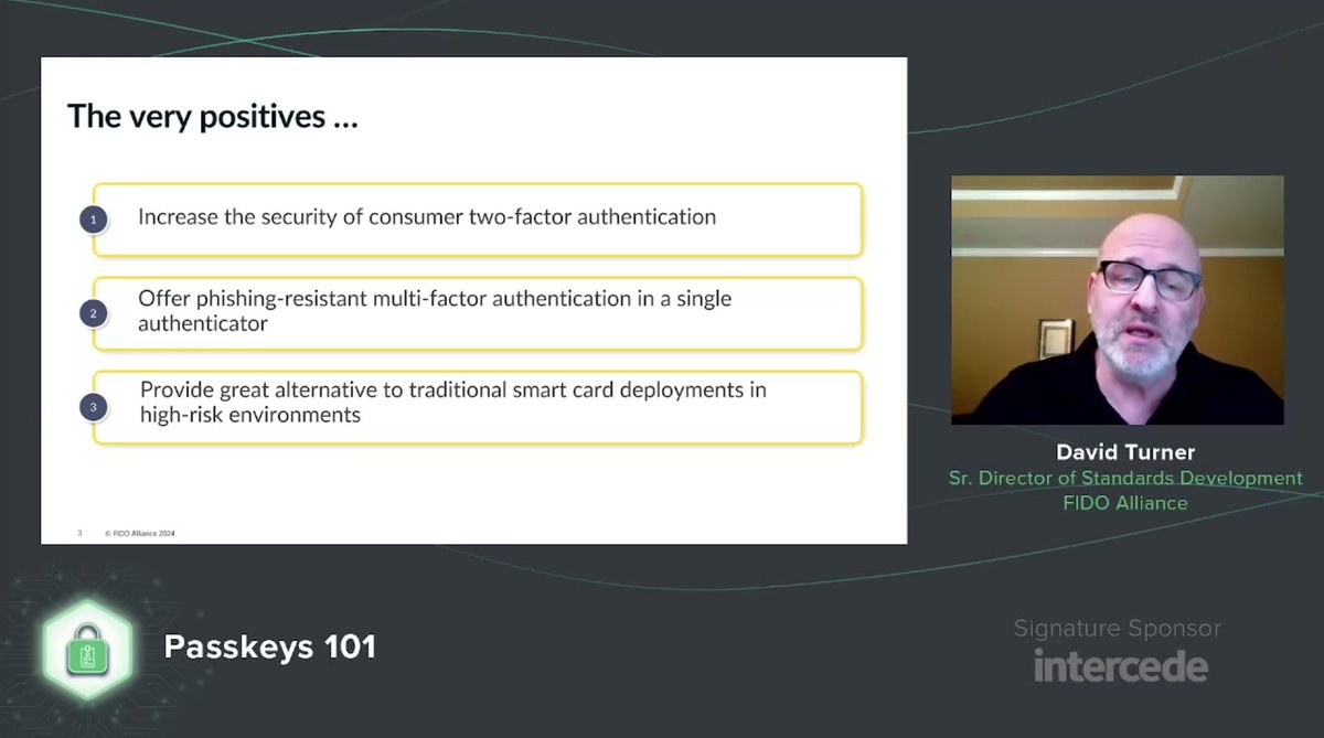 FIDOAlliance's tweet photo. #AuthenticateSummit: Demystifying Passkeys
David Turner at FIDO: https://t.co/rrVL2aNbDr