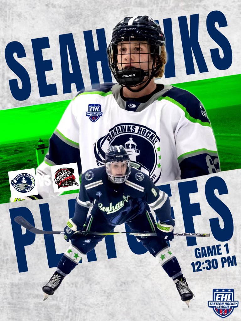 Game 1 in Walpole ! Let’s get after it !!! 12:30pm puck drop @EHL_Hockey