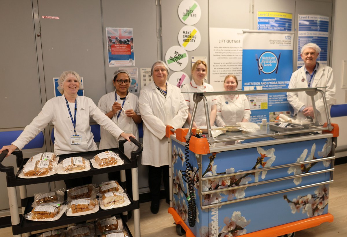 🍲 To celebrate #NutritionAndHydrationWeek our Catering Team arranged a sample session with some textured diets to allow patients and colleagues with swallowing difficulties to try a number of different plates🍽️