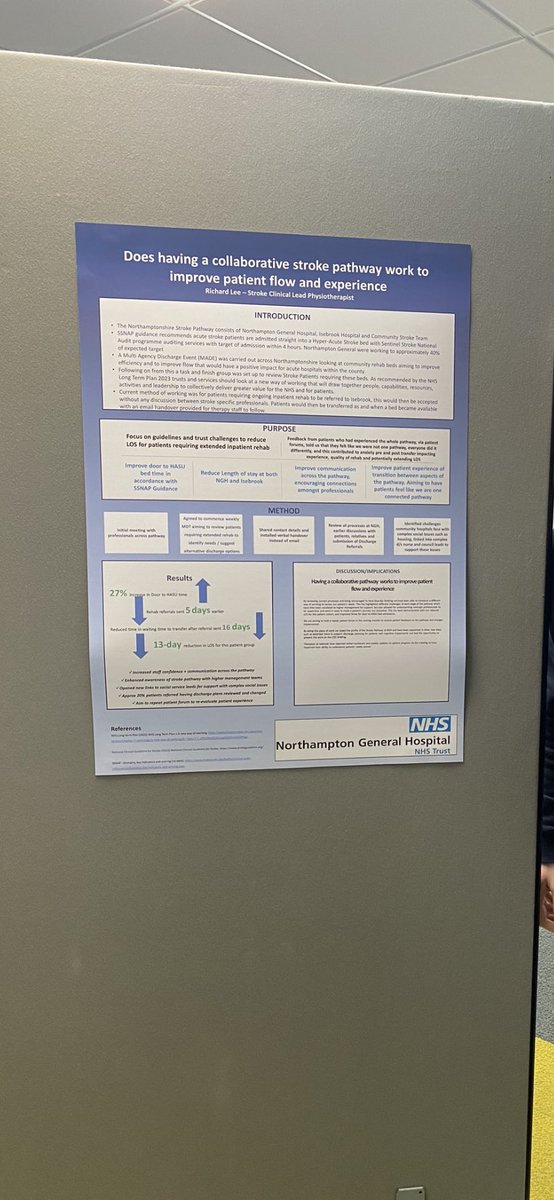 RBLPhysio's tweet photo. Enjoyable day at the East Midlands Stroke Conference @EastMidsISDN

Great feeling to have a poster in display 😀 https://t.co/cG1Oo0Hwgy
