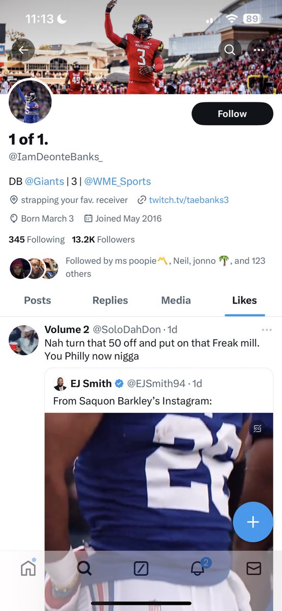 carlymersky's tweet photo. Tae Banks most recent like🫢 https://t.co/tz8r6EWEPA