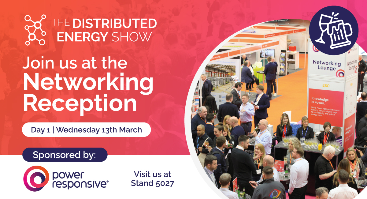 Join us from 4pm at the Networking Lounge for a fabulous drinks reception, sponsored by @PowerResponsive and to toast to a fantastic first day at @DistribEnergy. Couldn't make today but still want to attend the show? Register for FREE for day 2: eventdata.uk/Forms/Form.asp… #DES24