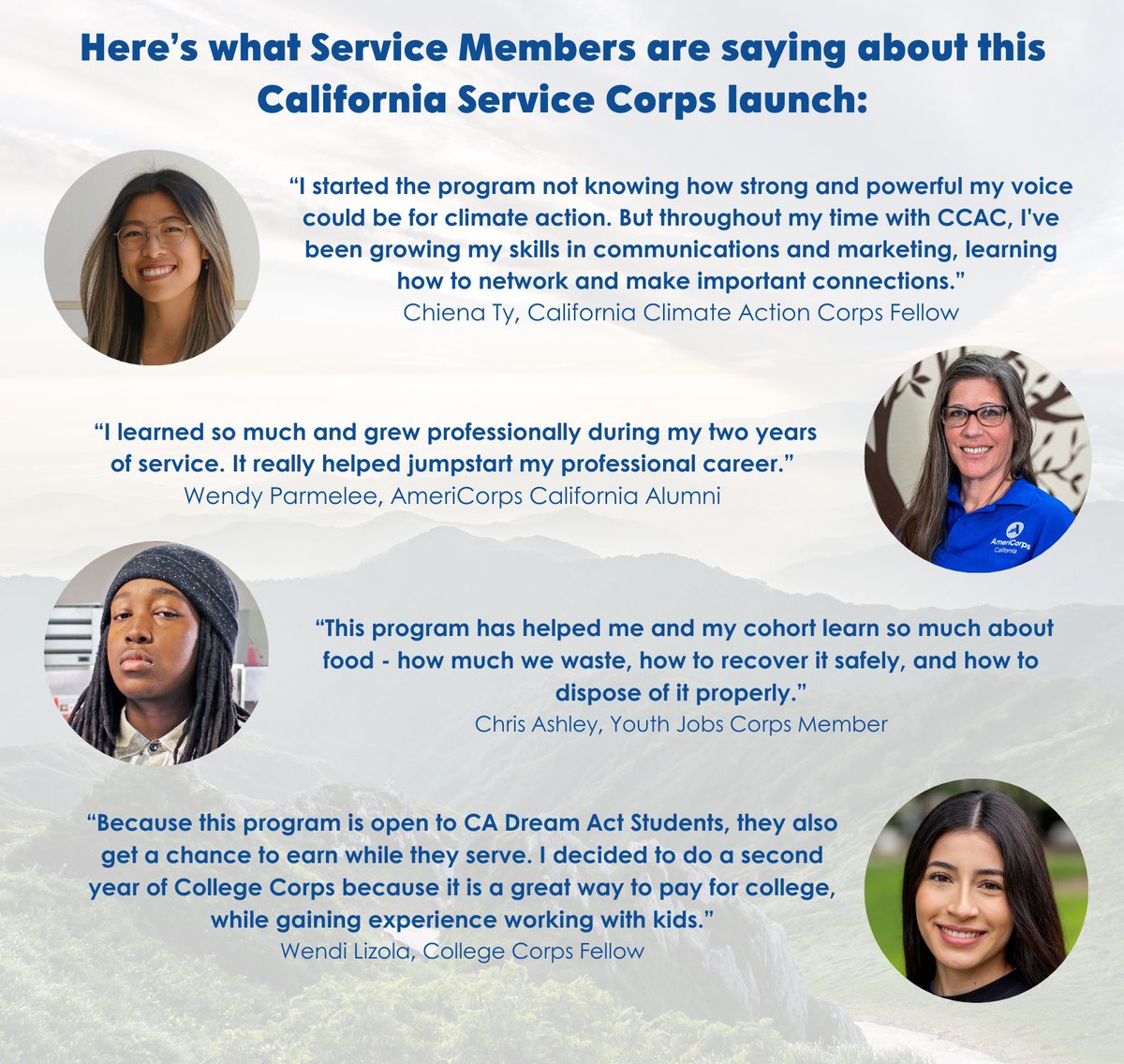 .@CalVolunteers is recruiting 10,000+ paid service corps members! Join today at 1:00 p.m. for a virtual panel to learn more about these opportunities, including the day-to-day experience, benefits, impact of service & more. #CaliforniansForAll 

Register: bit.ly/CalServiceCorps