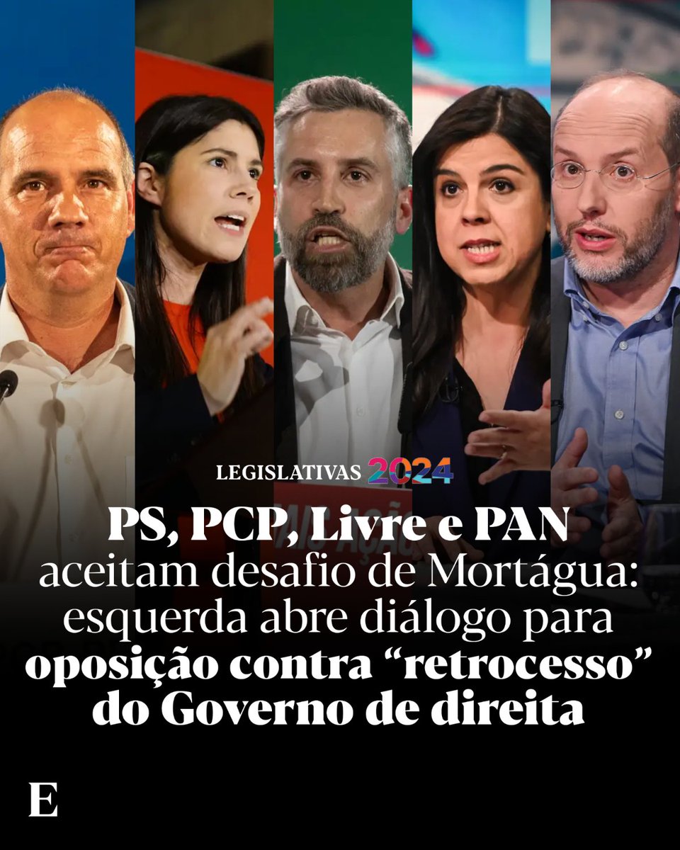Mariana Mortágua pediu, esta terça-feira, reuniões com o PS, PCP, Livre e PAN para organizar uma “alternativa de esquerda” ao Governo da AD. Todos aceitaram. Acompanhe todas as atualizações: expresso.pt/politica/eleic…