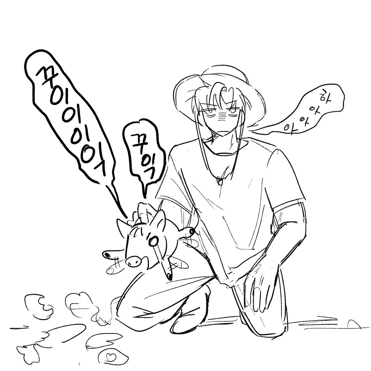 오늘 되기 전에 그리려고 했는데    ....
멧빵중과 준수
(준빵입니다)