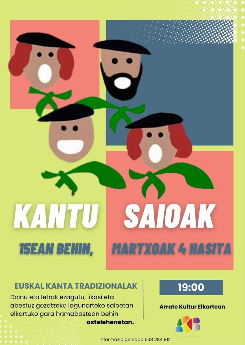 AElkart's tweet photo. @eiberri_eus Saioak irekiak dira, hurrengo saioa, martxoaren 18an, arratsaldeko 19:00etan. 
Animatu eta etorri! https://t.co/RaC6Wcwz5t