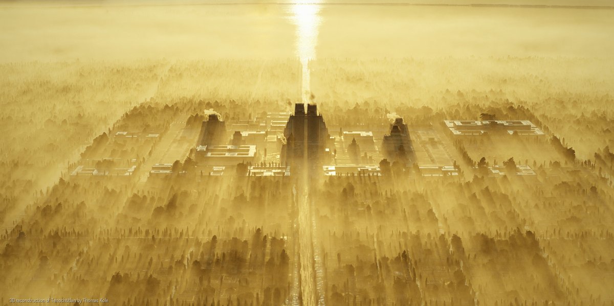 MexCultureDC's tweet image. While the precise founding date of the legendary city of #Tenochtitlan remains unclear, March 13, 1325, is one of the accepted dates to commemorate its inception.
⏳ Jump into the time machine and travel to the ancient capital of the Aztecs with this realistic 3D reconstruction…