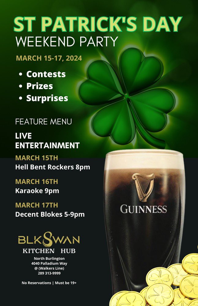 Start your St. Patrick's Day weekend off with The Hell Bent Rockers!!