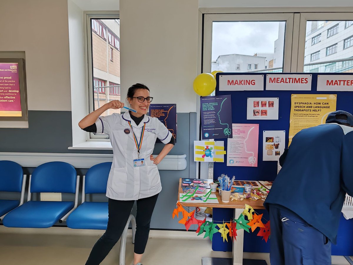 LGTSALT's tweet image. Happy Swallowing Awareness Day from all at LGT SALT! The team got lots of interest in their stand, which focussed this year on the importance of oral hygiene for people living with dysphagia! #SwallowAware2024 #mysltday #NutritionAndHydrationWeek @LG_NHS