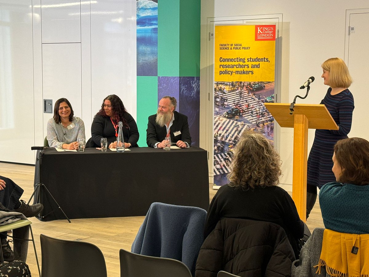 King's Social Science & Public Policy (@kingssspp) on Twitter photo She also welcomed today's panellists <a href="/RealNatalieWall/">Dr Natalie Wall</a>, Stephen Roberts and <a href="/turner_briony/">Briony Turner FRSA</a>.
Each will share their thoughts on our six Impact Prize winners 🏆 and our audience today also gets to choose an overall winner who gets an extra £1k.
#SSPPIMPACT24 She also welcomed today's panellists <a href="/RealNatalieWall/">Dr Natalie Wall</a>, Stephen Roberts and <a href="/turner_briony/">Briony Turner FRSA</a>.
Each will share their thoughts on our six Impact Prize winners 🏆 and our audience today also gets to choose an overall winner who gets an extra £1k.
#SSPPIMPACT24