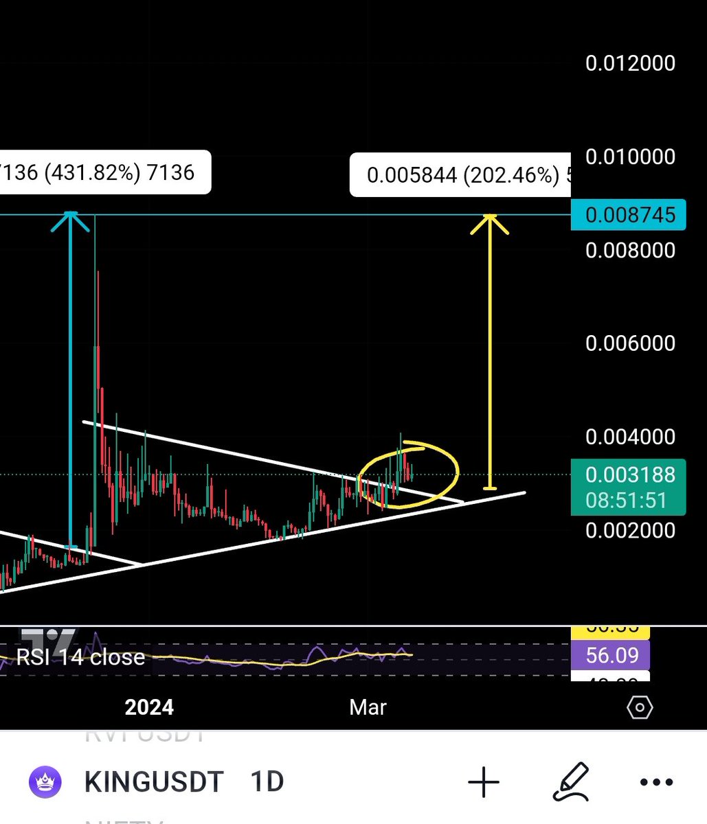Cryptoo_Gems's tweet photo. $KING x $XWG

We saw a massive pump of  186% in XWG after it did a successful breakout and retest.

$KING is doing same like breakout & Retest is done, now it's teleport time✍️

As per CMC it's mcap is only $210k,if it's right, then 10x profit is no brainer.

@Kingdomverse_ @xwg_games