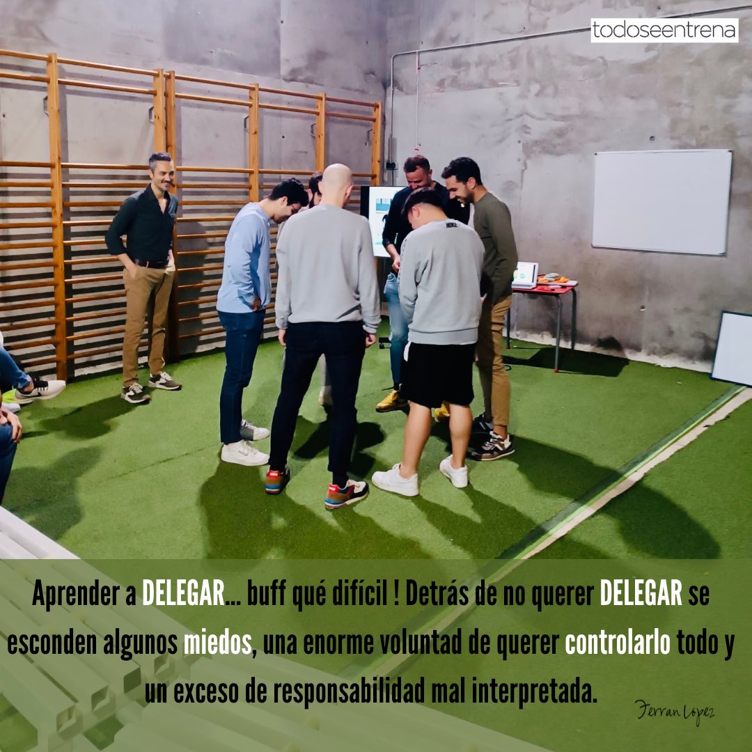 todo se entrena (@todoseentrena) on Twitter photo Qué hay detrás de no DELEGAR? Qué pasaría si delegase? Qué está pasando por no delegar? Me provoca estrés delegar o me provoca estrés no hacerlo…? 👉DEPORTE Y EMPRESA by <a href="/ferranlop75/">ferran lópez</a>
👉Escríbenos a info@todoseentrena.com y te acompañamos para que construyas 1 EQUIPO imparable. Qué hay detrás de no DELEGAR? Qué pasaría si delegase? Qué está pasando por no delegar? Me provoca estrés delegar o me provoca estrés no hacerlo…? 👉DEPORTE Y EMPRESA by <a href="/ferranlop75/">ferran lópez</a>
👉Escríbenos a info@todoseentrena.com y te acompañamos para que construyas 1 EQUIPO imparable.