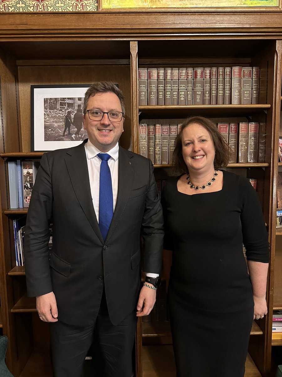 Wonderful meeting with Attorney General for England and Wales @VictoriaPrentis – a true champion of accountability for #Ukraine, and a supporter of the work of @RD4U_claims. We discussed the work of #RD4U and the upcoming launch of claims submissions, as well next steps in the