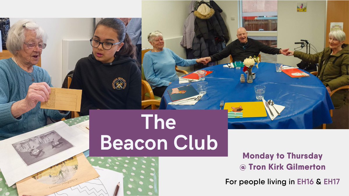 People with #dementia are entitled to respect & dignity. We work to improve the quality of life for @TheBeaconClub members, connecting them with dedicated staff & nurturing volunteers. If you know someone who might benefit from joining our Gilmerton group, please get in touch.