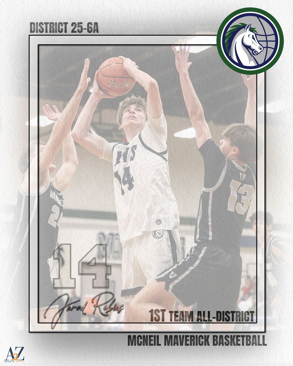 Congratulations to Jared Robins of <a href="/McNeilHoops/">McNeil Hoops</a> 
on being named 1st Team All-District.
@Coach_BGreene