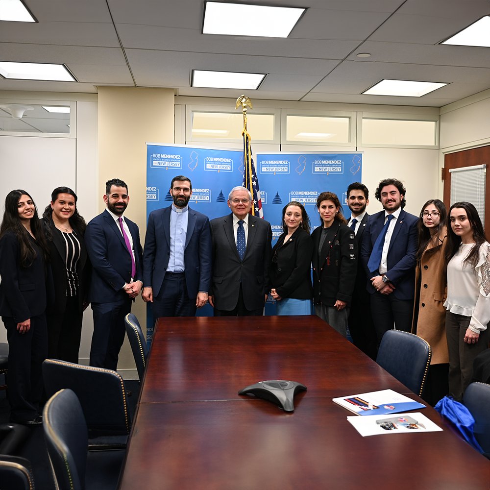 Yesterday, I met with the New Jersey Members of the Armenian National Committee to discuss the forceful displacement of more than 100,000 indigenous Armenians in Nagorno-Karabakh. We must hold Aliyev accountable for his horrific actions.