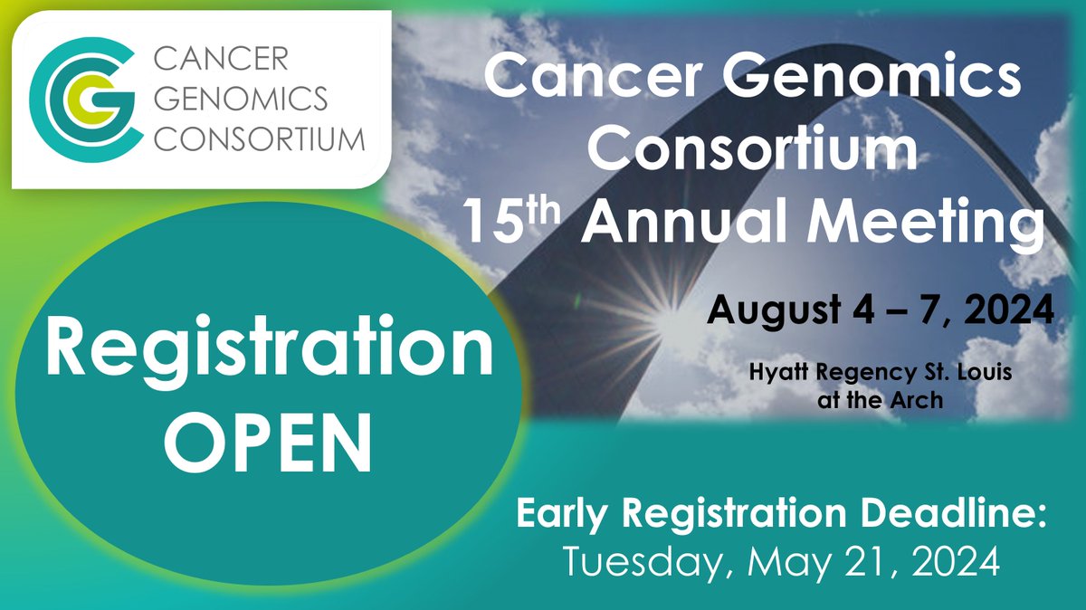 Registration is open for #CGCAnnual2024! We’re excited to introduce two new topics to this year's meeting: addressing equity in clinical diagnostics in underserved populations and utility of liquid biopsies in cancer patient care. Registration: mms.cancergenomics.org/members/evr/re… 1/2