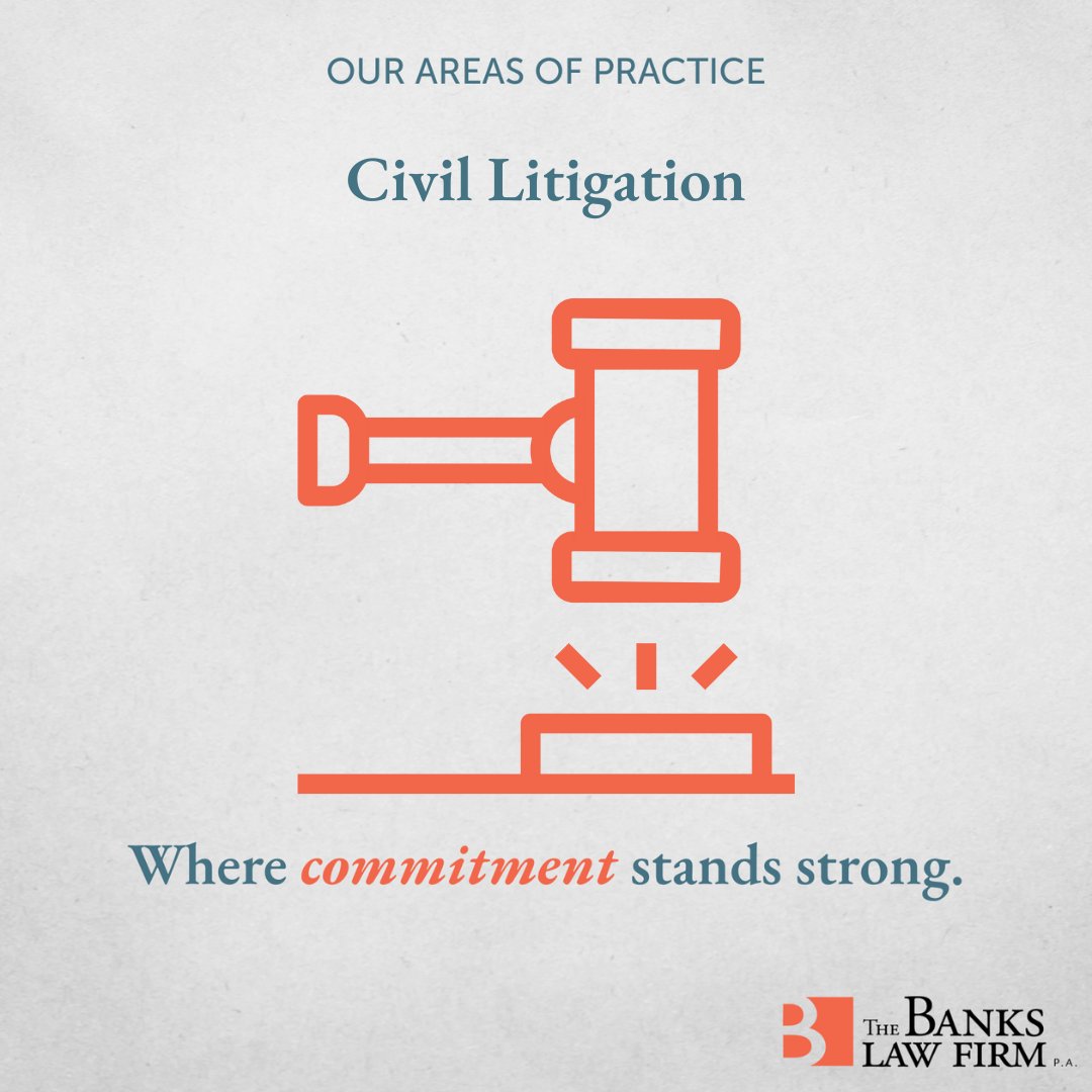 Members of the Firm possess a wealth of experience when it comes to safeguarding and advocating for our clients' interests within the intricate realm of litigation.

Learn more at bankslawfirm.com/civil-litigati… 

#TheBanksLawFirm #civilitigation #everycommunitydeservesbetter