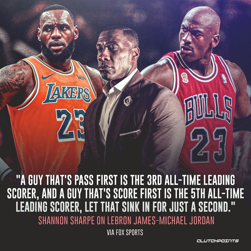 clickthatfollow's tweet photo. The pass first guy averages more FGA than Kobe Bryant.

The pass first guy has 1 assist title in 21 seasons.

The pass first guy has never cracked top 40 in assist to turnovers in 21 seasons.

The pass first guy is the All-Time leader in turnovers

The pass first guy is about to surpass Kobe in All-Time missed shots.

The Score first guy has 10 scoring titles in 15 seasons of play.

The Score first guy has 6 championships in 15 seasons of play.

The Score first guy has 2 different 3 peats.

The pass first guy who is the all time leader in scoring benefited from an era that focuses on 3 point shooting and rule changes in 2018 to allow more scoring on top of playing 6 more seasons.

Longevity Stats don't make you better, If you are going to count the all time scoring accolade, then the all time turnover accolade also knocks you down.