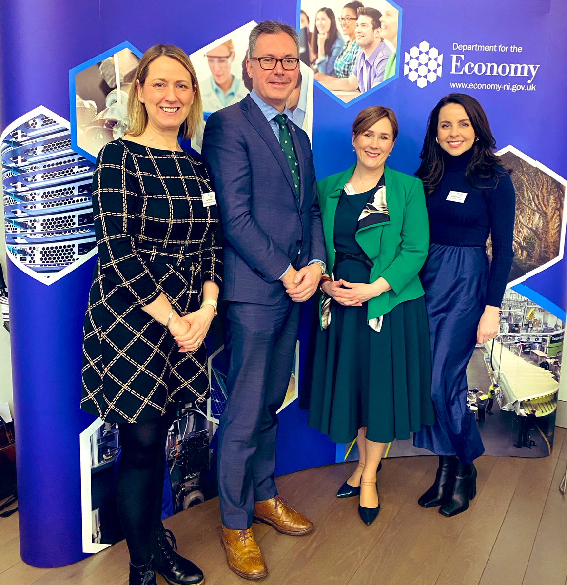 Thank you to @Economy_NI for the invitation to their Skill Up Celebration event. St Mary’s students Lisa Hickson & Sarah Mussen, who are currently taking part in the programme, had the opportunity to share the positive impact on their teaching with Moira Doherty.